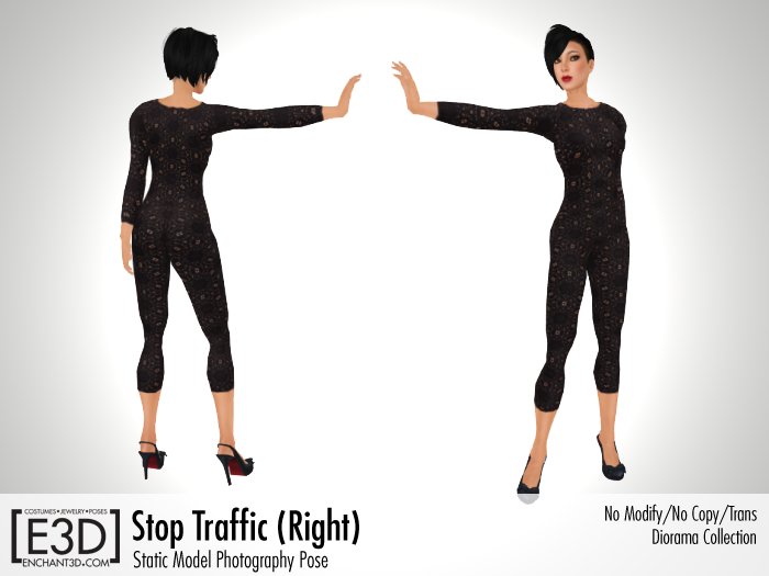 Second Life Marketplace - [E3D] Diorama - Stop Traffic (Right)